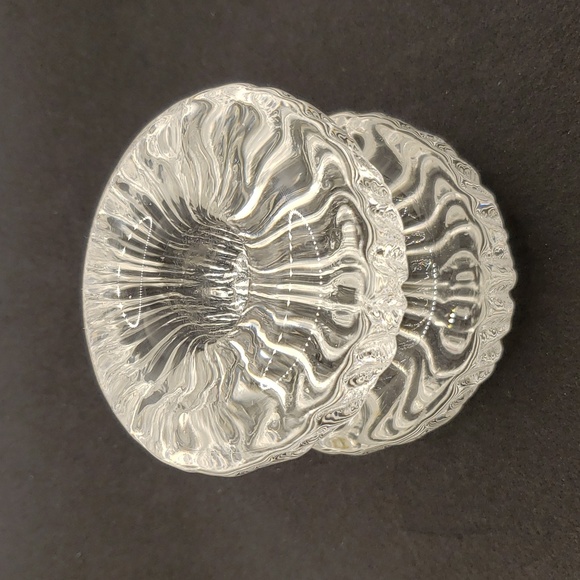 Iittala Scandinavian MCM Glass Candleholder Pair - Picture 2 of 6